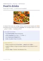 Vorschau - Arbeitsblätter - Food and Drinks - Englisch Klasse 6 - Seite 1