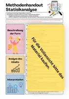 Vorschau - Merkblätter - Methodenhandout - Statistikanalyse für den SoWi-Unterricht - Deckblatt