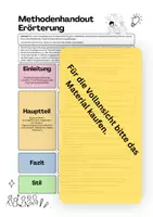 Vorschau - Merkblätter - Methodenhandout - Erörterung verfassen - Deckblatt