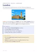 Vorschau - Arbeitsblätter - London Sehenswürdigkeiten - Englisch Klasse 6 - Seite 1