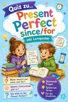 Vorschau - Arbeitsblätter - Present Perfect since / for Klasse 7 PLUS Lernposter - Deckblatt