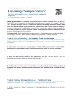 Vorschau - Stundenentwürfe - The Post (Listening Comprehension⁄Hörverstehen) inkl. Lösungen - Deckblatt