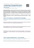 Vorschau - Stundenentwürfe - Lord of the Rings (Listening Comprehension⁄Hörverstehen) inkl. Lösungen - Deckblatt