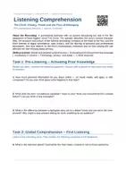 Vorschau - Stundenentwürfe - The Circle (Listening Comprehension⁄Hörverstehen) inkl. Lösungen - Deckblatt