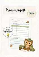 Vorschau - Arbeitsblätter - Krankenpost Eule - Deckblatt