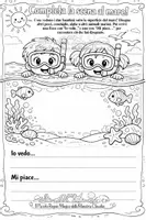 anteprima - Esercizi - COMPLETA LA SCENA AL MARE! – Attività di disegno e scrittura (colori + bianco e nero) - Pagina 1