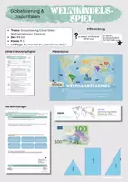 Vorschau - Stundenentwürfe - Globalisierung & Disparitäten: Welthandelsspiel (Planspiel) - Deckblatt