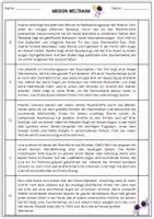 Vorschau - Arbeitsblätter - Lesespaziergang - Mission Weltraum - Seite 1