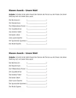 Vorschau - Arbeitsblätter - Klassen-Awards (Schuljahresende) - Seite 1