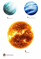 Vista previa - Hojas de trabajo - LECTOESCRITURA_EL SISTEMA SOLAR - página 1