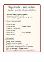 Vorschau - Arbeitsblätter - Verben - Zeiten, Numerus, Person - Klasse 5-7 - Regelkarten, Zeitstrahl, Arbeitsblätter - Seite 3