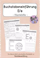 Vorschau - Arbeitsblätter - Buchstabeneinführung Ee - Arbeitsblätter - Deckblatt