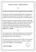 Vorschau - Anderer Materialtyp - Schöne Ferien! – Sommerliches Abschlussgeschenk für deine Klasse zum Schulschluss ☀️ - Seite 1
