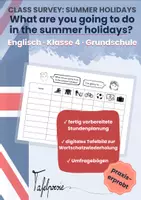 Vorschau - Stundenentwürfe - Holiday Talk: A Class Survey on Summer Plans - Seite 1