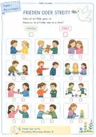 Vorschau - Arbeitsblätter - Ich lerne Frieden – 27 Arbeitsblätter für Kinder im Grundschulalter | Friedenspädagogik | Sozialkompetenz | Klassenregeln | Konflikte lösen - Seite 3