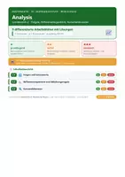 Vorschau - Arbeitsblätter - Mathematik 10 Realschule - Analysis - Deckblatt