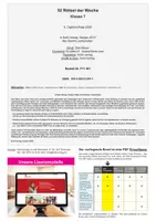 Vorschau - Arbeitsblätter - 52 Rätsel der Woche Klasse 7 | Sudoku, Knobelaufgaben, Logikrätsel, Mathematik, Wabenrätsel | Mathe Sekundarstufe I Klasse 7 Freiarbeit Lösungen - Seite 1