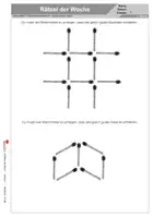 Vorschau - Arbeitsblätter - 52 Rätsel der Woche Klasse 7 | Sudoku, Knobelaufgaben, Logikrätsel, Mathematik, Wabenrätsel | Mathe Sekundarstufe I Klasse 7 Freiarbeit Lösungen - Seite 3