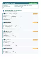 Vorschau - Arbeitsblätter - Mathematik 10 Realschule - Körperberechnungen - Deckblatt