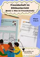 Vorschau - Stundenentwürfe - Freundschaft im Ethikunterricht / Modul 1 / Kl. 5-8 - Deckblatt