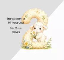 Vorschau - Bildkarten - Der Gute Hirte Zahlen Clipart, Psalm 23 für Kinder, Der Herr ist mein Hirte - Seite 2