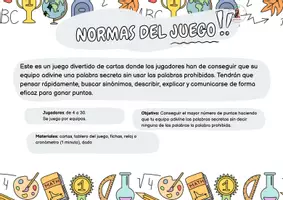 Vista previa - Unidades / Secuencias / Situaciones de Aprendizaje - JUEGO LENGUA: ¡¡CARTAS EN ACCIÓN!! - página 3