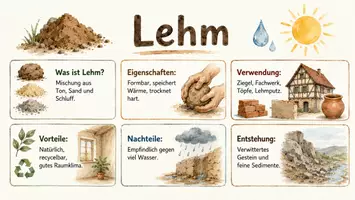 Vorschau - Arbeitsblätter - Arbeitsblatt "Lehm" + Onlineübung & MP3 + Infografik - Seite 2