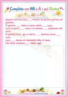 anteprima - Esercizi - HA o A? ESERCIZI ILLUSTRATI PER LA CLASSE SECONDA - Pagina 1