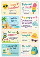 Vorschau - Bildkarten - Schöne Ferien Kärtchen I Sommerferien-Kärtchen | Ferienwünsche zum Schuljahresende - Seite 3