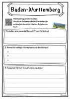 Vorschau - Unterrichtsreihen - Baden-Württemberg Lückentext mit Wortspeicher Hörverstehen und Suchsel - Seite 3