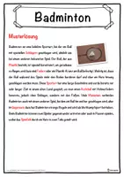 Vorschau - Unterrichtsreihen - Badminton Lückentext mit Wortspeicher Hörverstehen und Suchsel - Seite 2