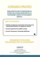 anteprima - Materiale di supporto/inclusione - GUIDA OPERATIVA PER ACCOMPAGNARE GLI STUDENTI NELLA REGOLAZIONE EMOTIVA - Pagina di copertina