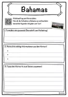 Vorschau - Unterrichtsreihen - Bahamas Lückentext mit Wortspeicher Hörverstehen und Suchsel - Seite 3