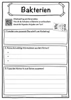 Vorschau - Unterrichtsreihen - Bakterien Lückentext mit Wortspeicher Hörverstehen und Suchsel - Seite 3