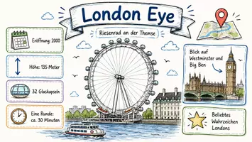 Vorschau - Arbeitsblätter - Arbeitsblätter zum Thema "London Eye" + Lösung & MP3 + Mindmap + Infografik - Seite 1