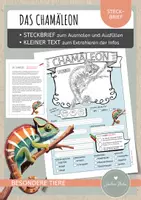 Vorschau - Arbeitsblätter - Chamäleon – Steckbrief & Infotext (Kl. 2–4) - Deckblatt