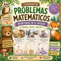 Vista previa - Unidades / Secuencias / Situaciones de Aprendizaje - PROBLEMAS MATEMÁTICOS - AVENTURAS EN EL BOSQUE -1ER CICLO - Portada