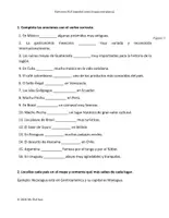 Vorschau - Arbeitsblätter - SER / ESTAR / HAY Ejercicios + mapas de Latinoamérica (A1) - Seite 1