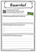 Vorschau - Unterrichtsreihen - Bauernhof Lückentext mit Wortspeicher Hörverstehen und Suchsel - Seite 3