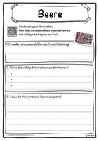 Vorschau - Unterrichtsreihen - Beere Lückentext mit Wortspeicher Hörverstehen und Suchsel - Seite 3