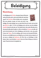 Vorschau - Unterrichtsreihen - Beleidigung Lückentext mit Wortspeicher Hörverstehen und Suchsel - Seite 2