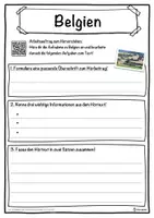 Vorschau - Unterrichtsreihen - Belgien Lückentext mit Wortspeicher Hörverstehen und Suchsel - Seite 3