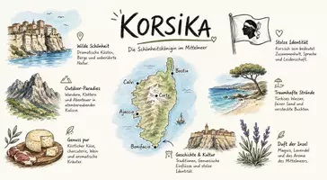 Vorschau - Arbeitsblätter - Arbeitsblätter zum Thema "Korsika" + Lösung & MP3 + Mindmap + Infografik - Seite 1