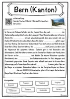 Vorschau - Unterrichtsreihen - Bern (Kanton) Lückentext mit Wortspeicher Hörverstehen und Suchsel - Seite 1