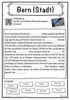 Vorschau - Unterrichtsreihen - Bern (Stadt) Lückentext mit Wortspeicher Hörverstehen und Suchsel - Seite 1