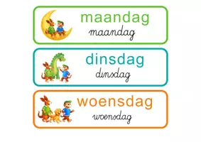 Voorbeeld - Bordkalender (hup en aap) - Voorblad