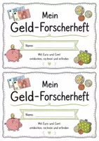 Vorschau - Arbeitsblätter - Geldforscherheft – Euro und Cent entdecken - Seite 1