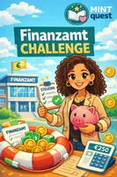 Vorschau - Arbeitsblätter - Steuererklärung: Finanzamt Challenge Mission Rückerstattung - Deckblatt