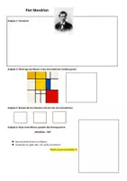 Vorschau - Stationenlernen - Piet Mondrian - Deckblatt