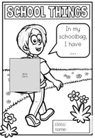 Vorschau - Arbeitsblätter - SCHOOL THINGS - Vocabulary Craftivity - Seite 3